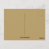 Vintager Erntedank Türkei und Mais Postkarte (Rückseite)