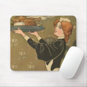 Vintager Erntedank Viktorianisch Türkei Mousepad (Mit Mouse)