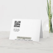 Vintager Erntedank wünscht Feiertagskarte (Rückseite)