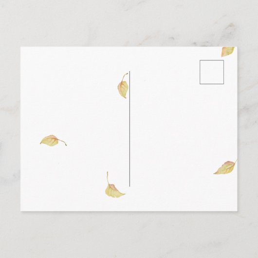 Vintager Erntewagen | Erntedank Postkarte (Rückseite)