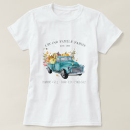 Vintager Erntewagen | Familienname des Bauernhause T-Shirt