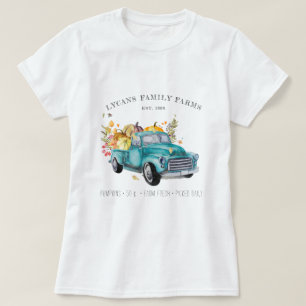 Vintager Erntewagen   Familienname des Bauernhause T-Shirt