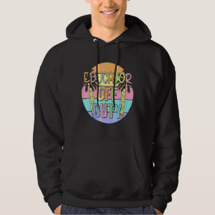 Vintager Erzieher für Sommerferien Hoodie