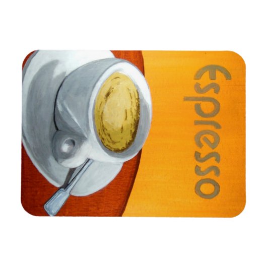 Vintager Espresso-Kaffee Magnet (Horizontal)
