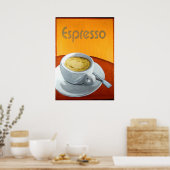 Vintager Espresso-Kaffee Poster (Küche)
