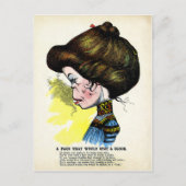 Vintager Essig-Valentinstag Postkarte (Vorderseite)