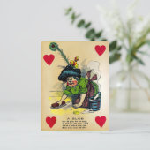 Vintager Essig-Valentinstag Postkarte (Stehend Vorderseite)