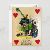 Vintager Essig-Valentinstag Postkarte (Vorne/Hinten)