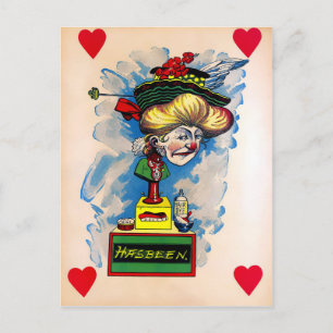 Vintager Essig-Valentinstag Postkarte