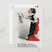 Vintager Essig-Valentinstag Postkarte (Vorne/Hinten)