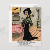 Vintager Essig-Valentinstag Postkarte (Vorne/Hinten)