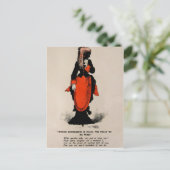 Vintager Essig-Valentinstag Postkarte (Stehend Vorderseite)