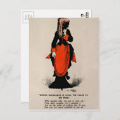 Vintager Essig-Valentinstag Postkarte (Vorne/Hinten)