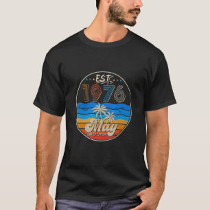 Vintager Est.1976 46. Geburtstag Geboren im Mai 19 T-Shirt