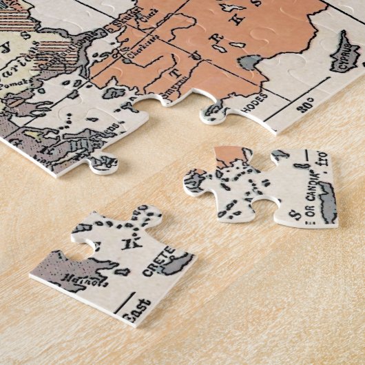 Vintager Europa-Plan Puzzle (Seite)