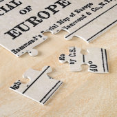 Vintager Europa-Plan Puzzle (Seite)