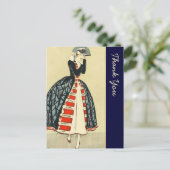 Vintager europäischer Militärstil Postkarte (Stehend Vorderseite)