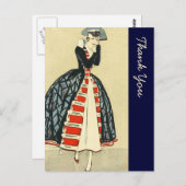 Vintager europäischer Militärstil Postkarte (Vorne/Hinten)