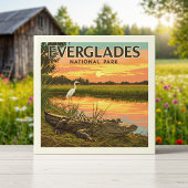 Vintager Everglades-Nationalpark Fliese