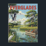Vintager Everglades Nationalpark Florida Postkarte<br><div class="desc">Der Nationalpark Everglades, der sich im Süden Floridas befindet, ist ein einzigartiger Naturschatz, der durch sein riesiges und vielfältiges Ökosystem berühmt ist. Die Everglades, die als größte tropische Wildnis dieser Art in den Vereinigten Staaten bekannt ist, ist eine ausgedehnte Landschaft von Feuchtgebieten, die zu einer außergewöhnlichen Flora und Fauna Zuhause...</div>