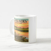 Vintager Everglades-Nationalpark Kaffeetasse (Vorderseite Links)