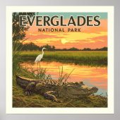 Vintager Everglades-Nationalpark Poster (Vorne)