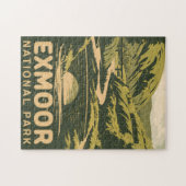 Vintager Exmoor-Nationalpark Puzzle (Horizontal)
