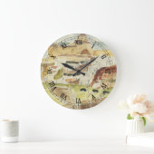 Vintager Expressionismus, Almeria von Walter Grama Große Wanduhr (Zuhause)