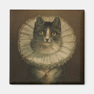 Vintager extravaganter Katzen-Druck des 19. Magnet