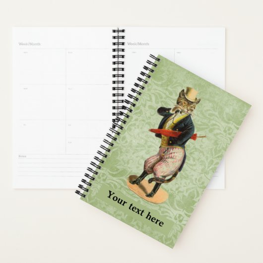 Vintager, Extravaganter Katzenindividuell anpassba Planer (Anzeige)