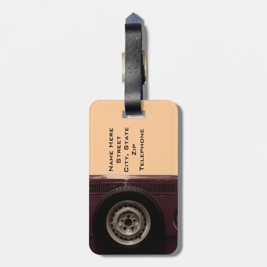 Vintager Fahrgepäck-Umbau Gepäckanhänger (Rückseite vertikal)