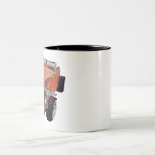 Vintager Fahrplan 1932 Zweifarbige Tasse (Mittel)