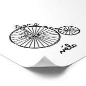 VINTAGER FAHRRAD POSTER (Ecke)