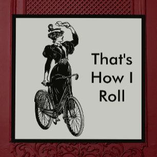 Vintager Fahrradfahrer Magnet