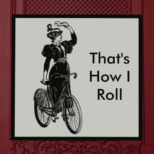 Vintager Fahrradfahrer Magnet