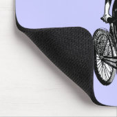 Vintager Fahrradfahrer Mousepad (Ecke)