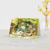 Vintager Fairies-See Karte (Gelbe Blume)