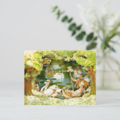Vintager Fairies-See Postkarte (Stehend Vorderseite)
