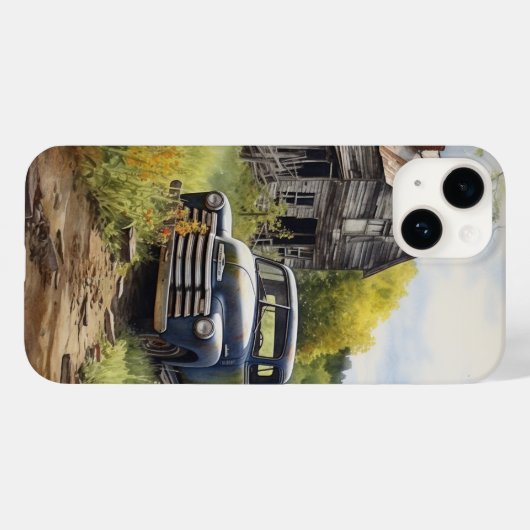 Vintager Fall Case-Mate iPhone Hülle (Rückseite (Horizontal))