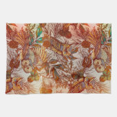 Vintager Fall der Herbstkeule Geschirrtuch (Horizontal)