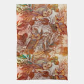 Vintager Fall der Herbstkeule Geschirrtuch (Vertikal)