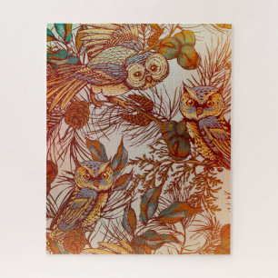 Vintager Fall der Herbstkeule Puzzle