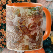 Vintager Fall der Herbstkeule Tasse