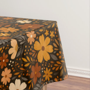 Vintager Fall Floral Muster - Herbst-Blume Tischdecke