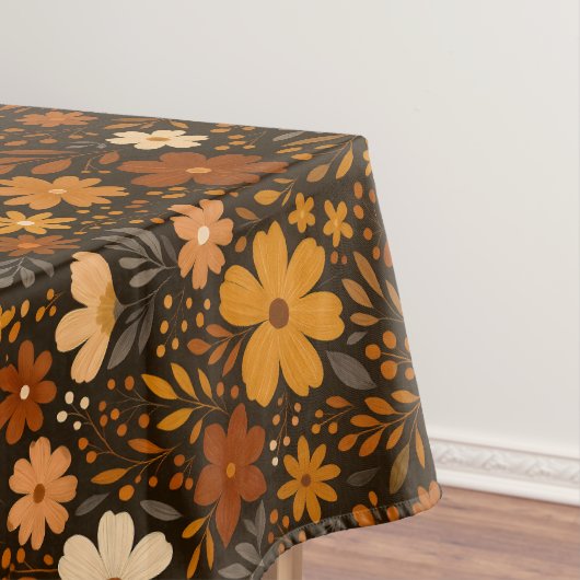 Vintager Fall Floral Muster - Herbst-Blume Tischdecke (Beispiel)