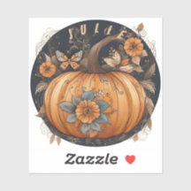Vintager Fall Pumpkin. Fall Pumpkin und Blume,