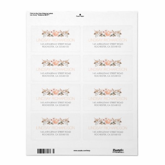 Vintager Fall Rustikale Waldgartenhochzeit (Vorne)