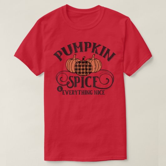 Vintager Fall Top Pumpkin Gewürz und alles Nizza (Design vorne)