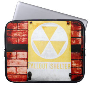 Vintager Fallout Shelter Grunge Laptop-Computer-Sp Laptopschutzhülle