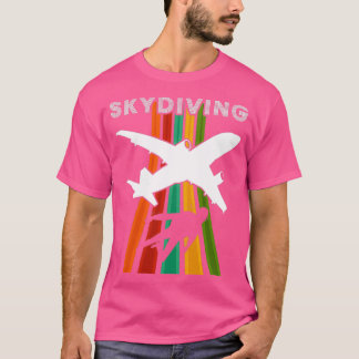 Vintager Fallschirmspringen Retro Skydiver 3 T-Shirt